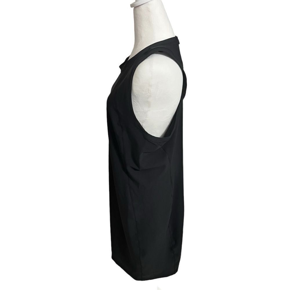 Athleta midi dress, black, size XL scuba feel style zipper in back - Picture 6 of 11